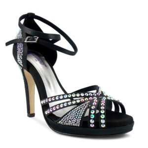 L3P Plato raso nero tacco 11 o 8.5cm